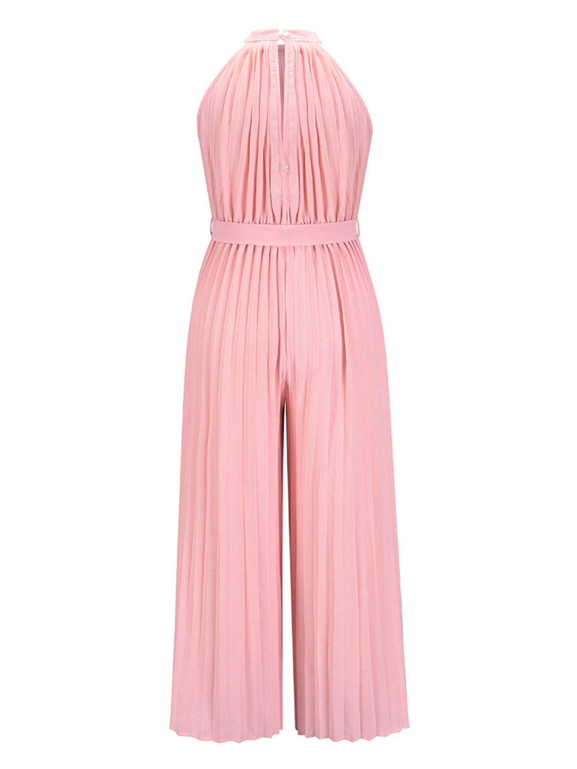 "Talia" Pleated Sleeveless Jumpsuit