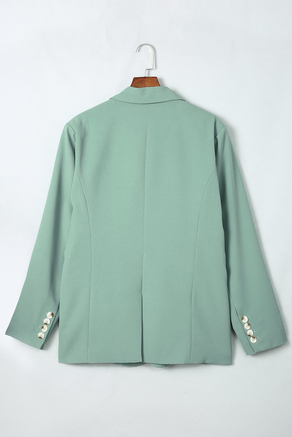 "Natalia" One-Button Flap Pocket Blazer