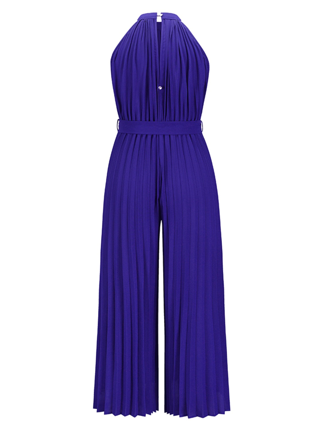 "Talia" Pleated Sleeveless Jumpsuit