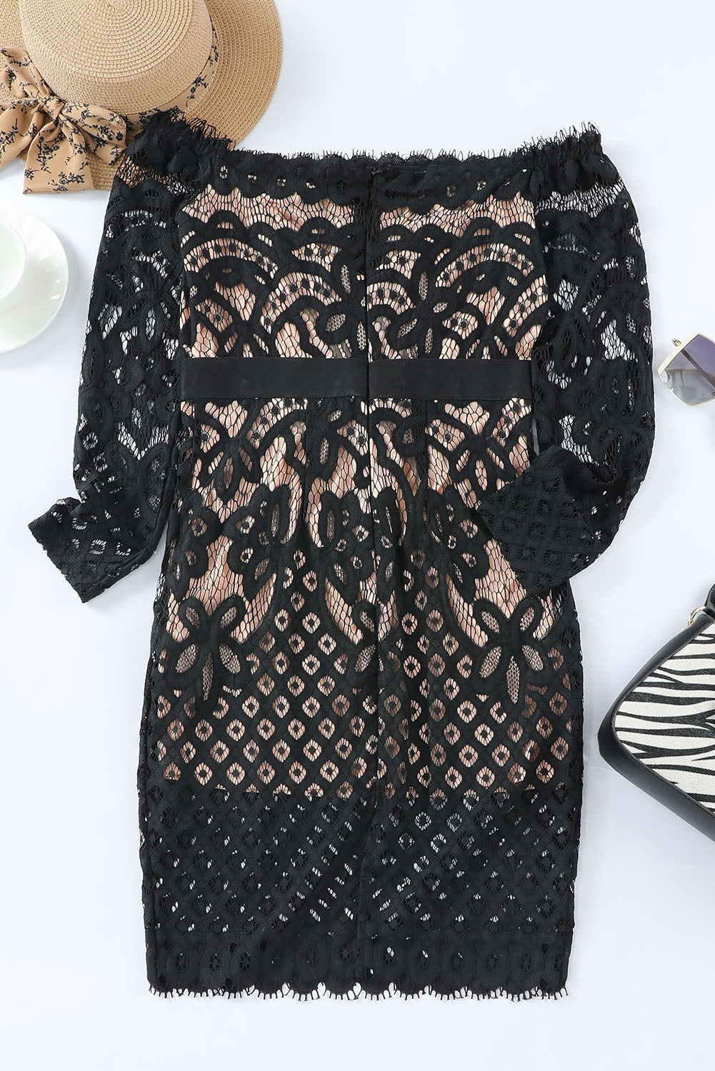 The Gianna Off-Shoulder Lace Dress