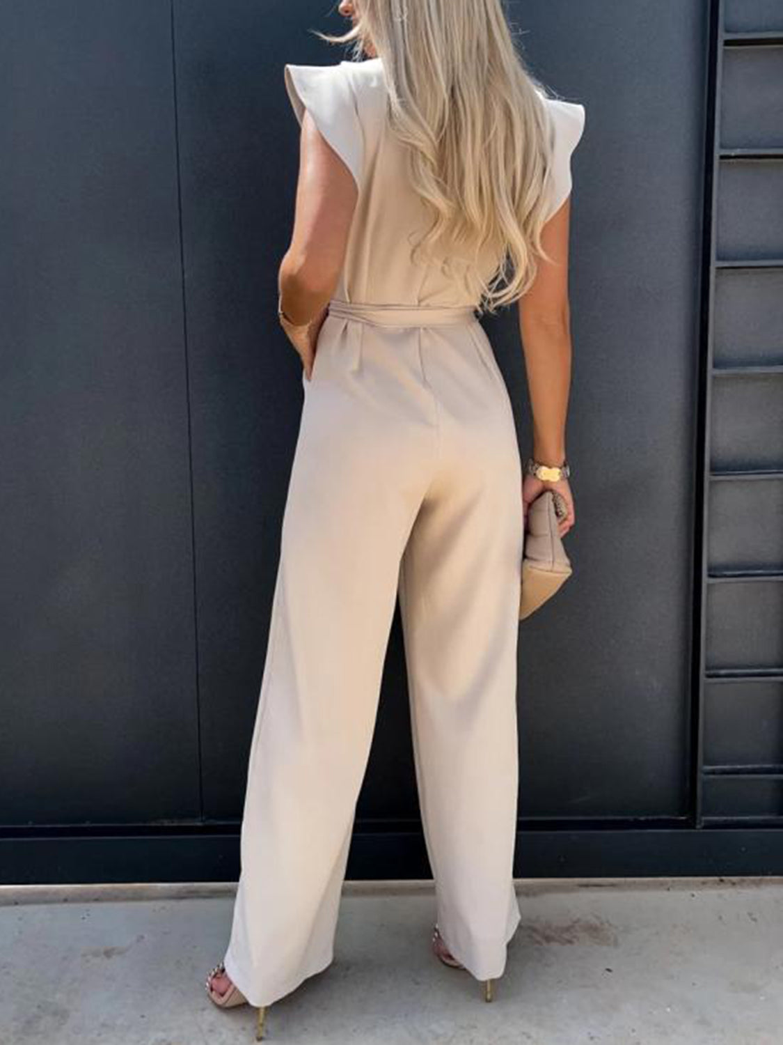 Robin Ruffled Sleeve Jumpsuit