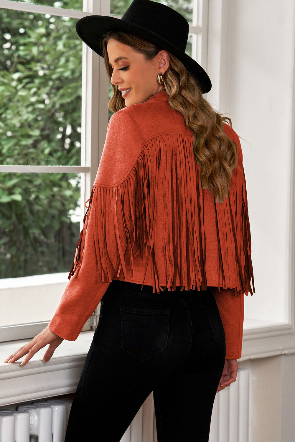 "Dolly" Fringe Cropped Blazer