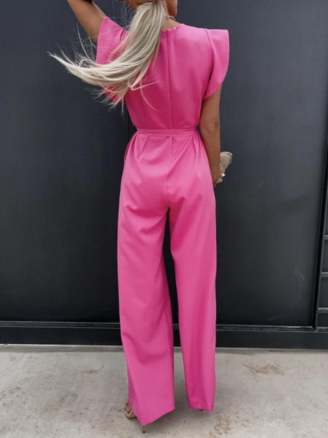 Robin Ruffled Sleeve Jumpsuit