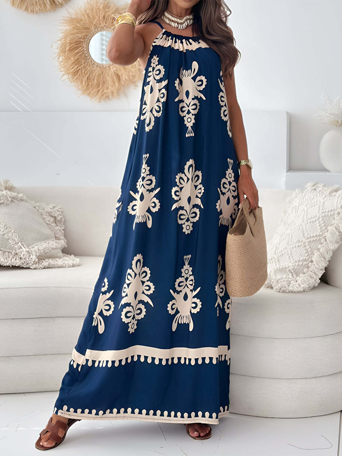 "Amelia" Sleeveless Maxi Dress