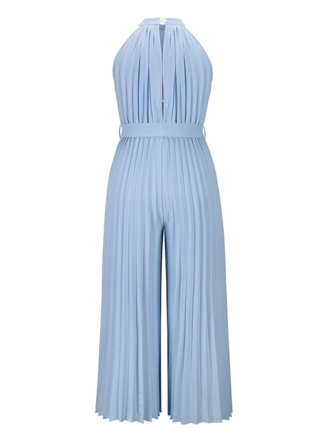 "Talia" Pleated Sleeveless Jumpsuit