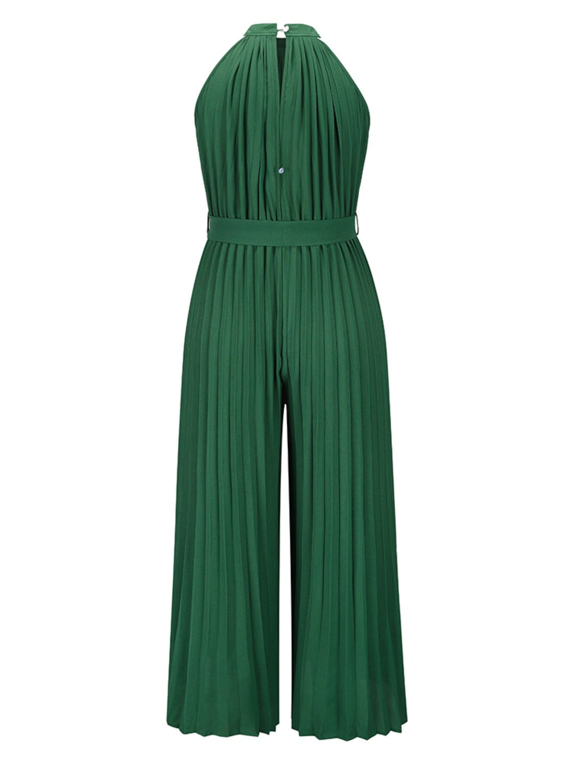 "Talia" Pleated Sleeveless Jumpsuit