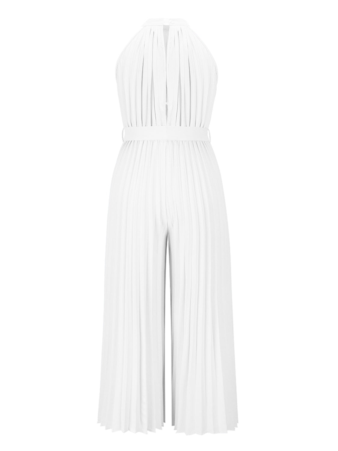 "Talia" Pleated Sleeveless Jumpsuit